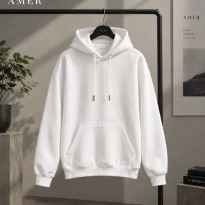 AMÉR Oversized Hoodie – White