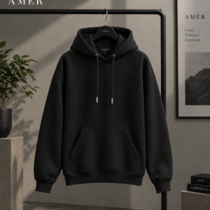 AMÉR Oversized Hoodie – Black