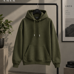 AMÉR Oversized Hoodie – Olive Green